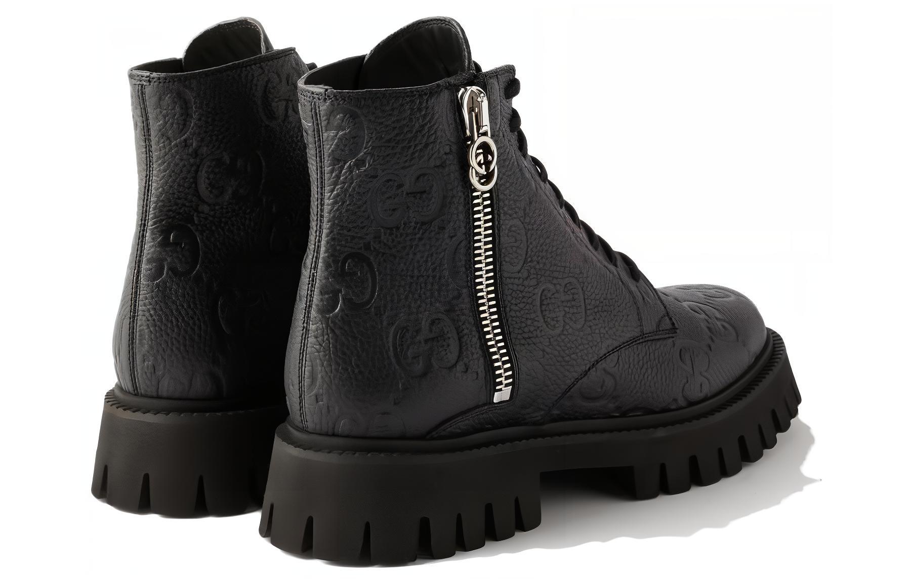 GUCCI GG Ankle Leather Boots купить в интернет-магазине Yoocart с быстрой доставкой по России.