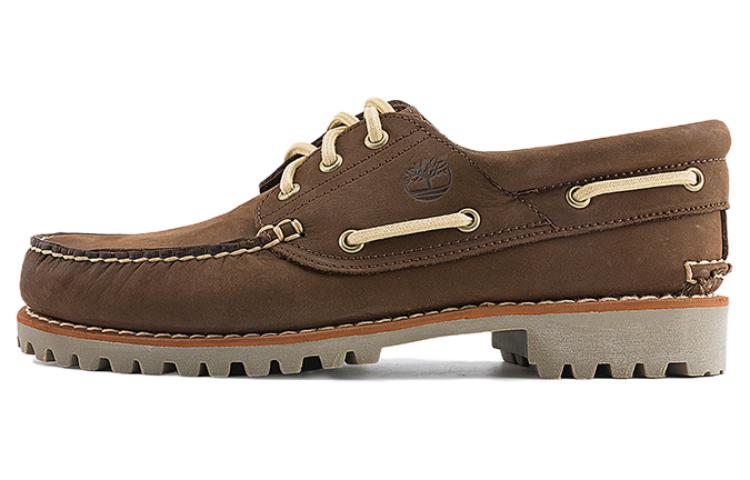 Timberland Anti-Slip Wear-Resistant Low-Top Casual Shoes Men's Dark Brown