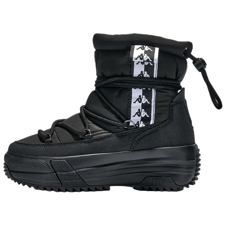 Kappa Warm Slip-Resistant Crew Snow Boots Women's Black