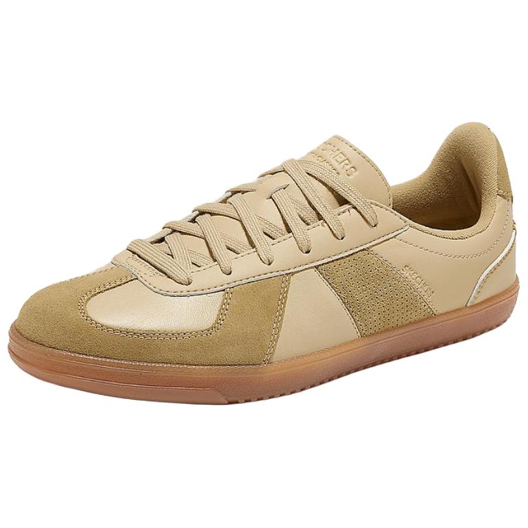Skechers German Army Trainers Abrasion Resistant Breathable Low top Skateboard Shoes Men's Tan
