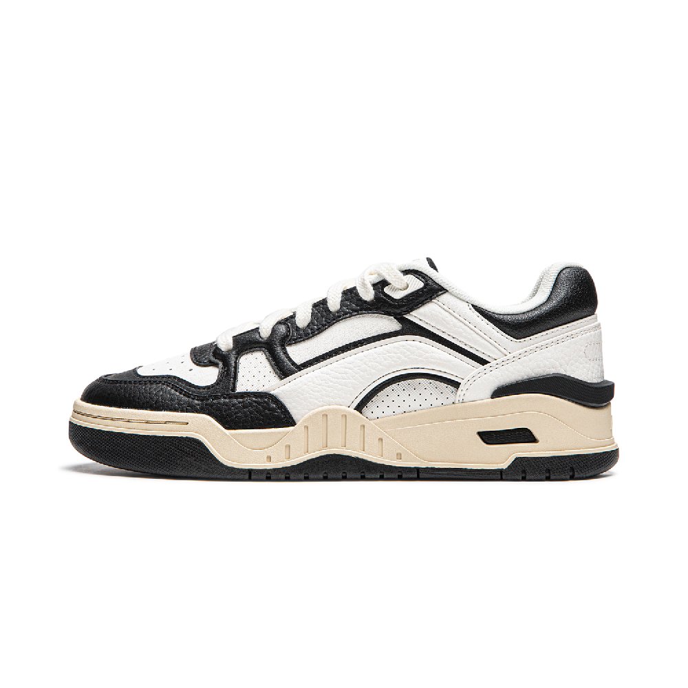 LiNing Moon White 2.0 Anti-Slip And Wear-Resistant Breathable Low-Top Skateboard Shoes Women's White Black