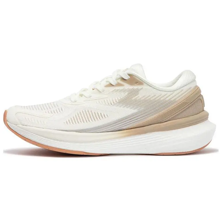 361° Spire 2 Cushioning Breathable Low-Top Running Shoes Women's Oatmeal White