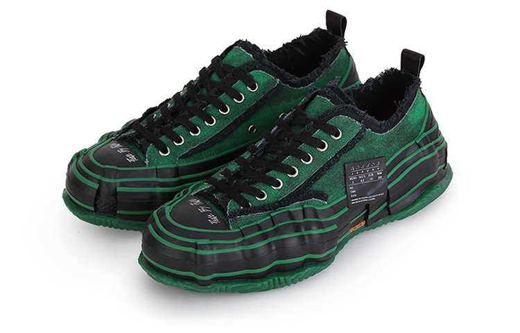 VESSEL G.O.P. Lows O.G. 'Matrix Green' Low-Top Canvas Shoes Unisex Green Gene Mutation Green Demon