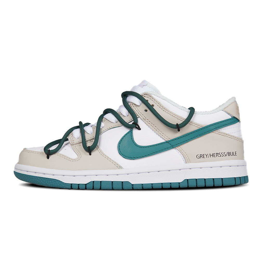 Nike Dunk Low Anti Slip Wear Resistant Low Top Skateboard Shoes GS Khaki Green