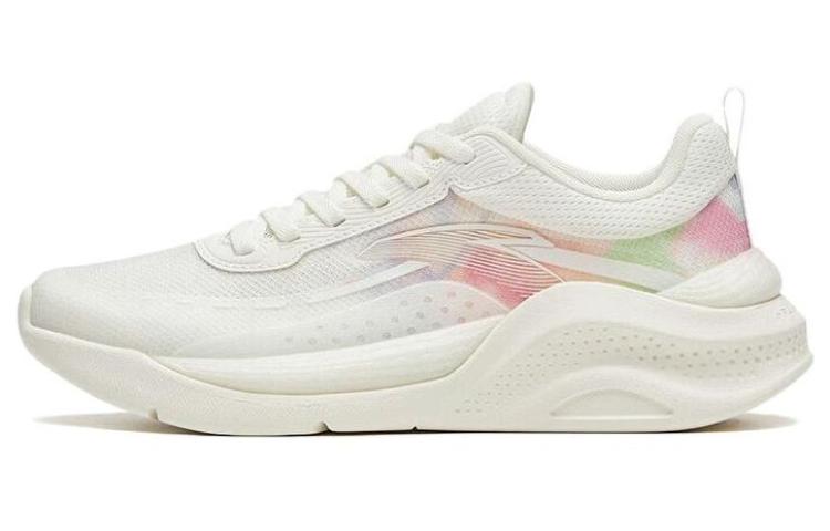 Anta Shenxing Anti Slip Wear Resistant Low Top Training Shoes Women's White Pink