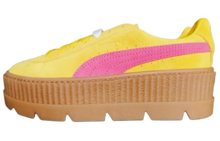 PUMA Cleated Creeper Rihanna Fenty Suede Lemon Women's