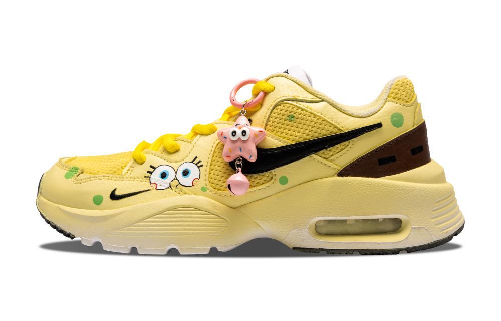 Nike Air Max Fusion Low-Top Casual Running Shoes Women's Yellow