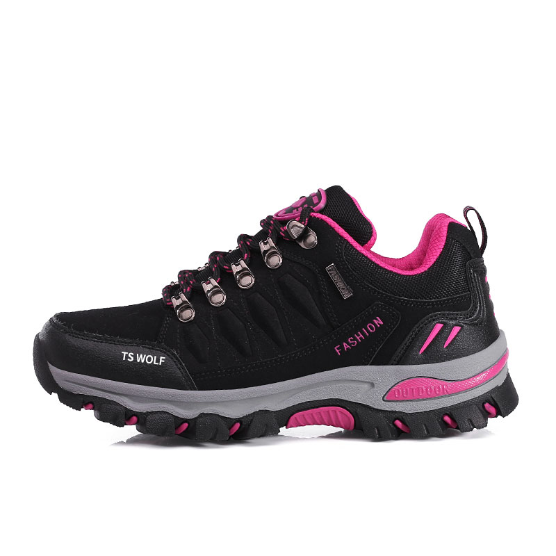 Scout Wolf Low-Top Shoes/Athletic Shoes/Hiking & Trekking Shoes Unisex Black Plum Red
