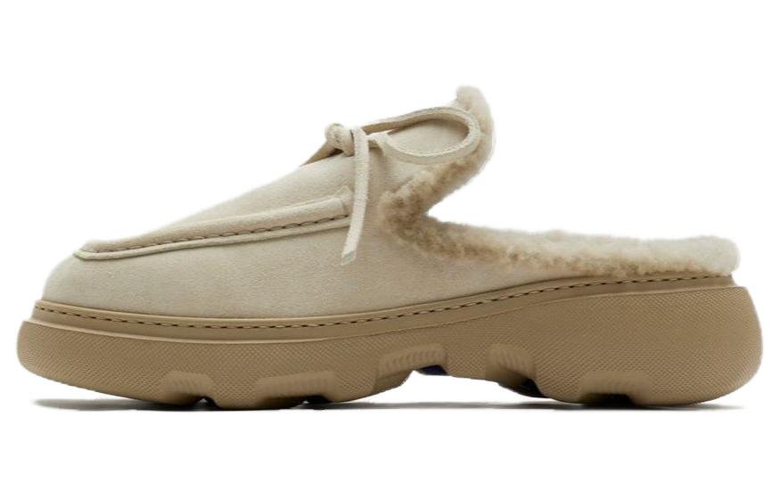 Burberry Logo-charm Suede Mules