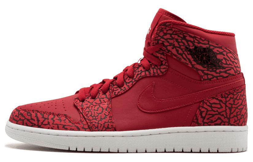 JORDAN 1 Retro Red Elephant Print