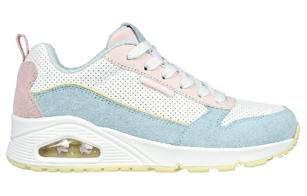Skechers Wear-Resistant Balance Low-Top Casual Shoes Women's Blue Pink