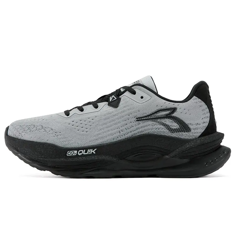 361° Fiery Red 5 Cushioning, Wear Resistant Low top Running Shoes Men's Gray Black