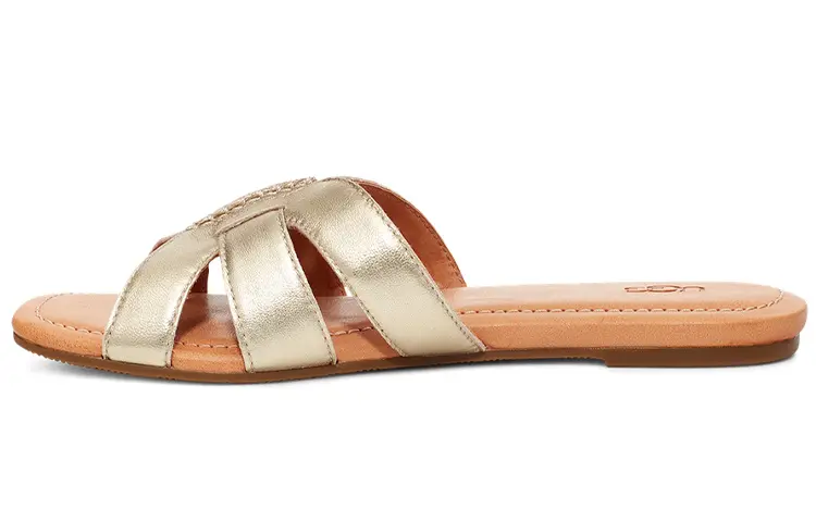 UGG Teague Brown Gold Color Slippers 'Brown Gold' Women's