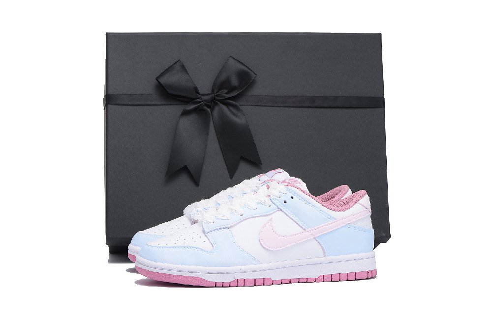 Nike Dunk Low Top Skateboard Shoes Women's Blue White