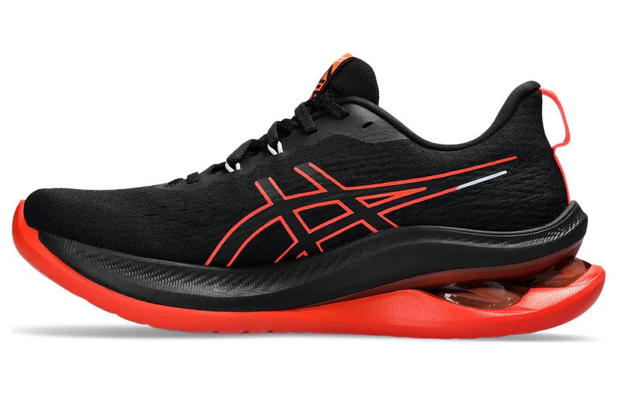 Asics Gel Kinsei Max Black Sunrise Red