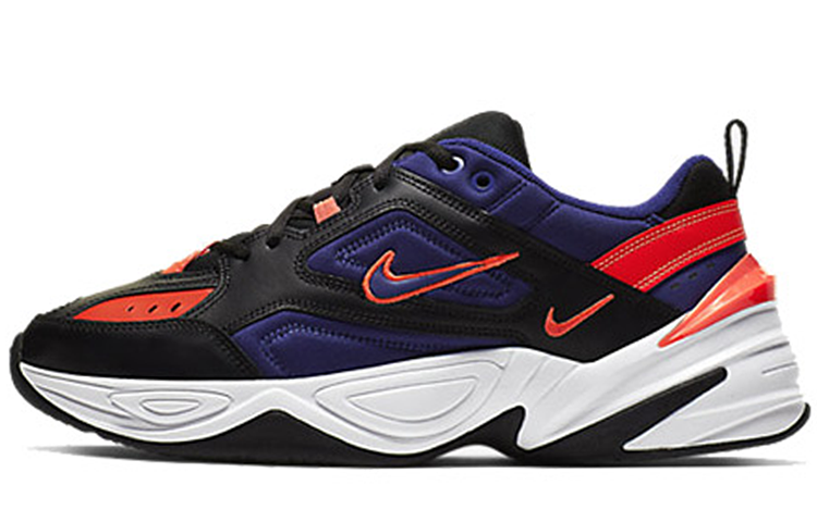 Nike M2K Tekno Black Deep Royal Blue Bright Crimson
