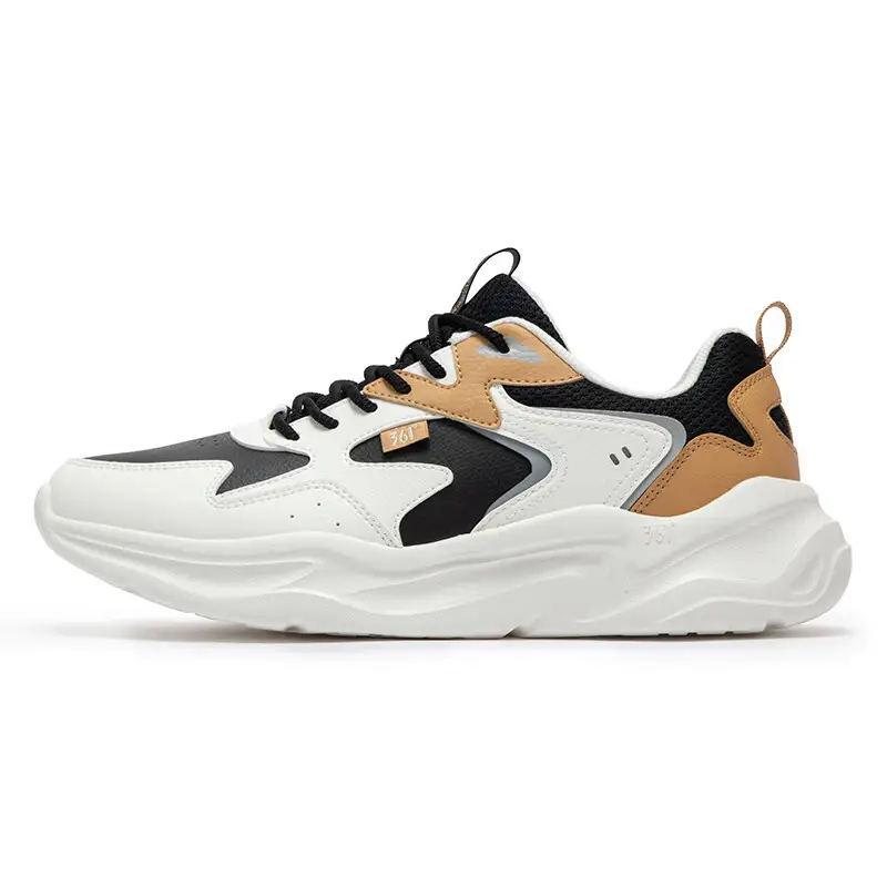 361° Ode Slip Resistant Abrasion Resistant Low top Casual Shoes Men's White Black