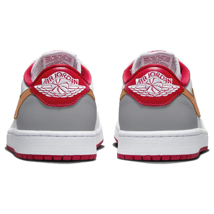 JORDAN Air JORDAN 1 Vintage Basketball Shoes Unisex Low-Top White Red купить в интернет-магазине Yoocart с быстрой доставкой по России.