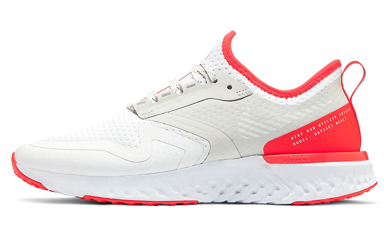 Nike Odyssey React 2 Shield 'White Laser Crimson' Women's