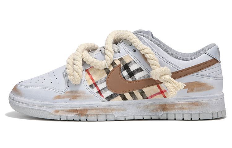 Nike Dunk Low-Top Skateboard Shoes GS Gray