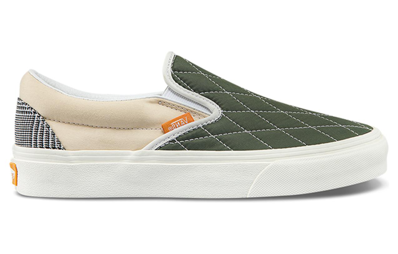 Vans Unisex Slip On Sneakers Multi color 'Green Light Gray' купить в интернет-магазине Yoocart с быстрой доставкой по России.