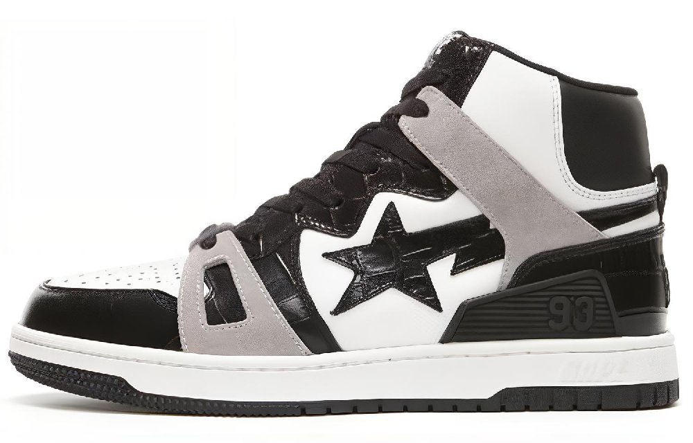 BAPE A BATHING APE Bape Sta 93 Hi Black Light Grey