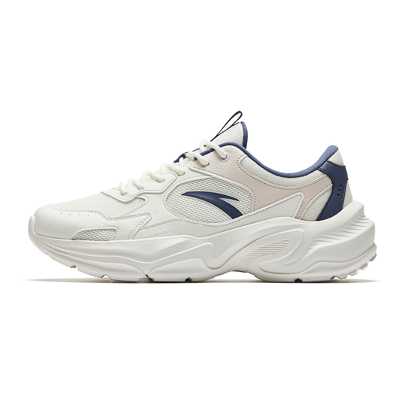 Anta Little Millennium Slip Resistant And Breathable Low Top Casual Shoes Men's White Gray Blue