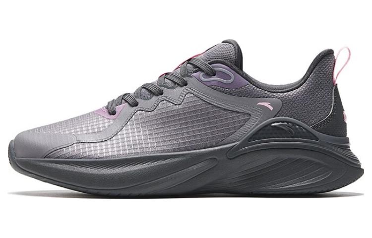 Anta City Anti-Slip Wear-Resistant Low-Top Running Shoes Women's Gray Pink