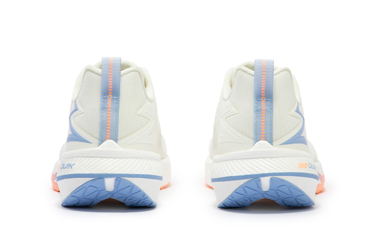 361° Cushioned Slip Resistant Abrasion Resistant Breathable Low Top Sprint Running Shoes Men's White Blue