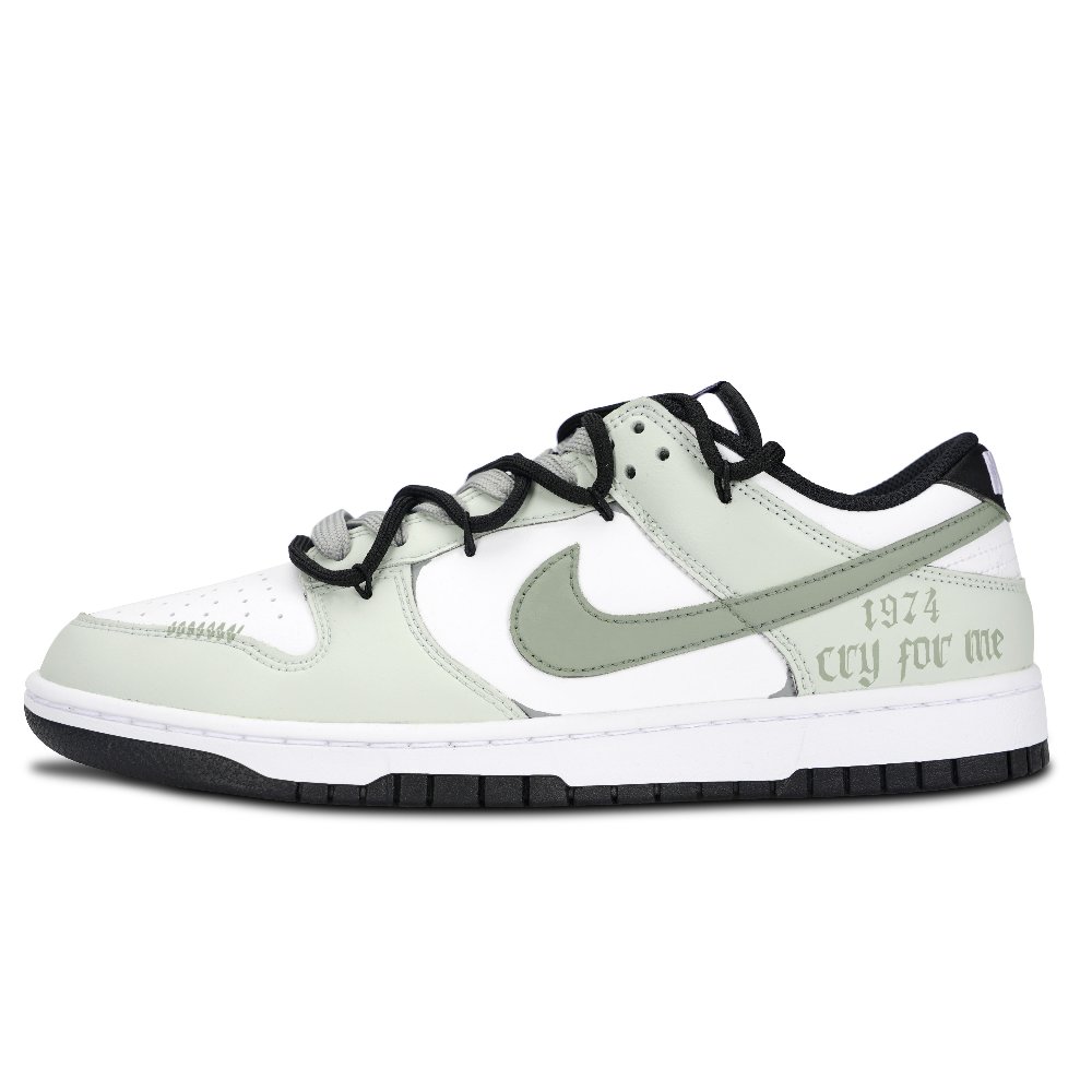 Nike Dunk Gothic Vintage Anti Slip Wear Resistant Low Top Skateboard Shoes Unisex Green