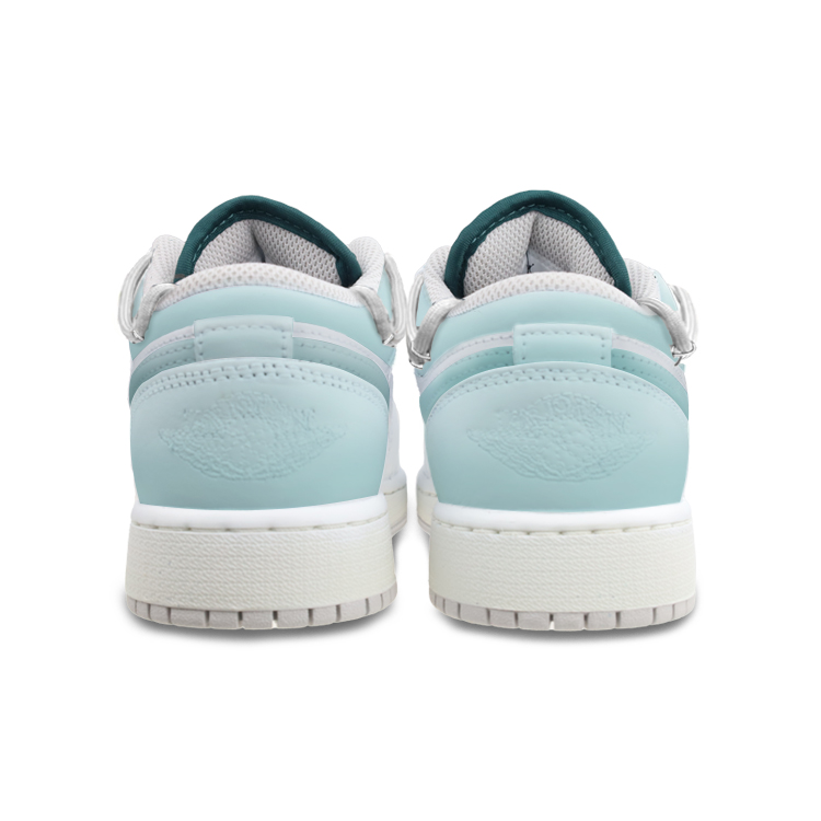 Jordan Air Jordan 1 Abrasion Resistant Low Top Vintage Basketball Shoes Unisex White Green купить в интернет-магазине Yoocart с быстрой доставкой по России.