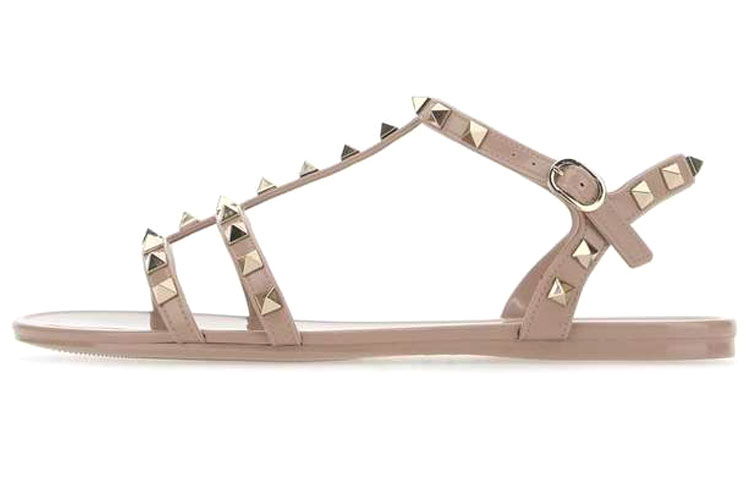 Valentino Rockstud Garavan One Strap Sandals Women's Pink