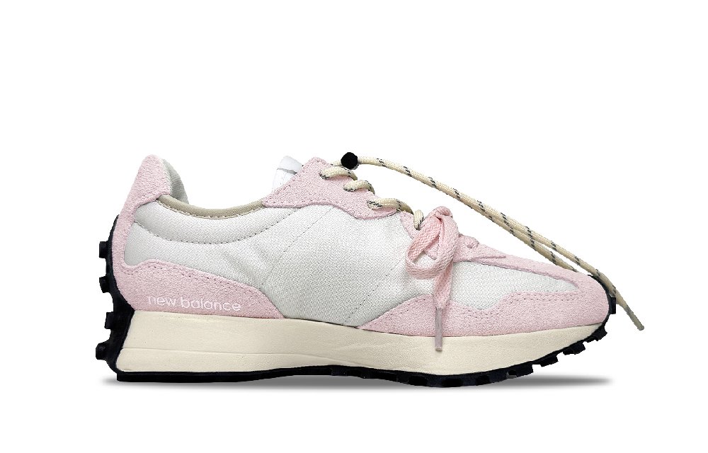 New Balance NB 327 Cushioning And Breathable Low Top Casual City Commute Running Shoes Unisex Cherry Blossom Pink