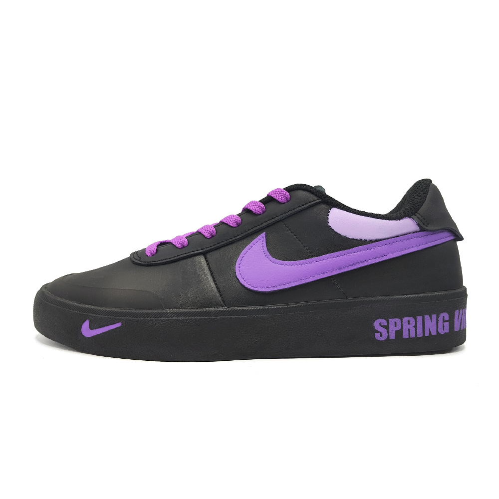 Nike Court Shot Lifestyle Abundance Abrasion Resistant Low Top Skateboard Shoes Unisex Purple