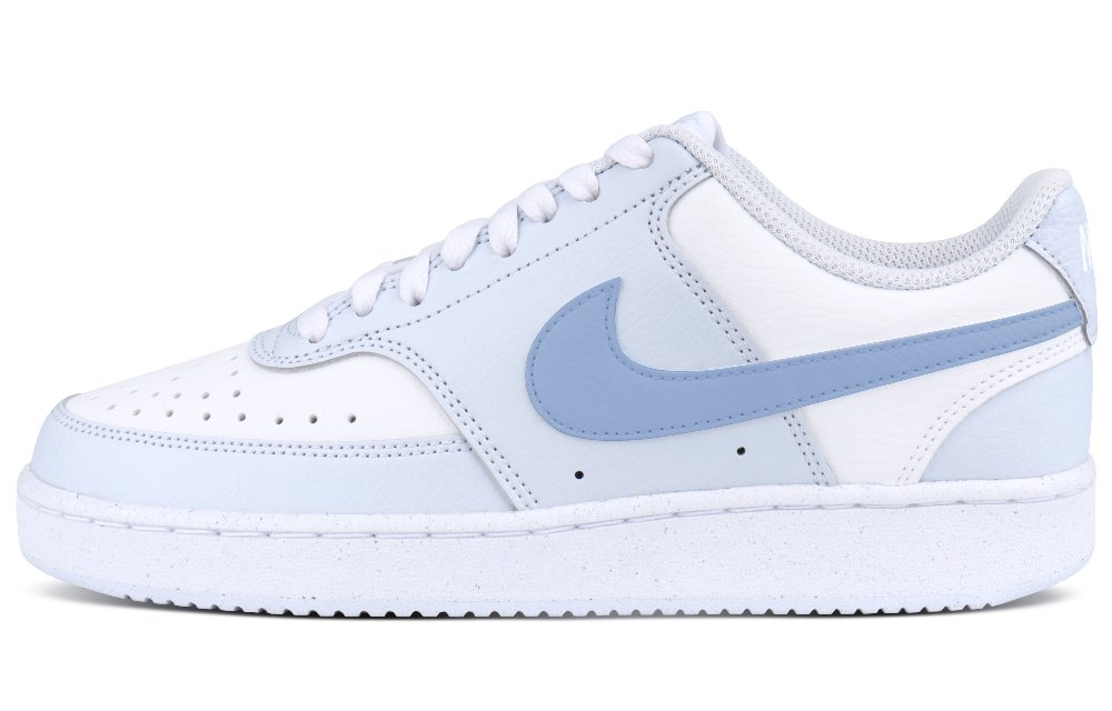 Nike Court Vision Durable Breathable Low-Top Skateboard Shoes Unisex Blue White