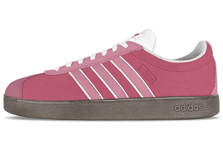 Adidas Neo Vl Court Lifestyle Low-Top Skateboard Shoes Unisex Pink