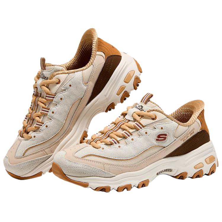 Skechers DLITES Abrasion Resistant Low top Chunky Sneakers Women's