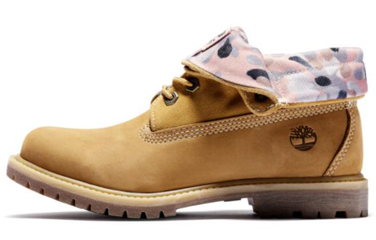 Timberland Roll Top Boots Basic 'Wheat With Dot Print' Women's