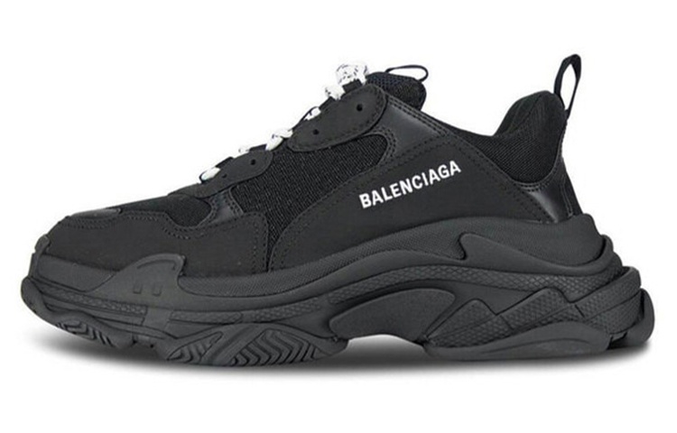 Balenciaga Triple S Black White Laces