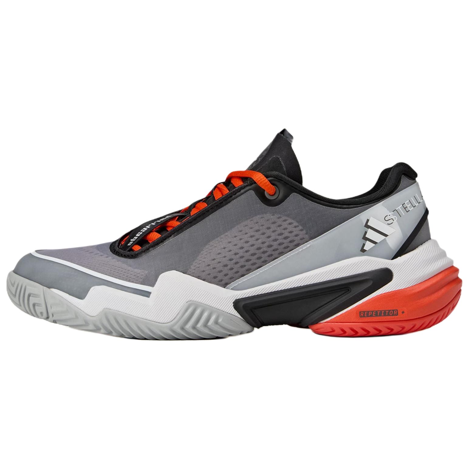 Adidas Barricade Abrasion Resistant Low Top Tennis Shoes Women's Gray White