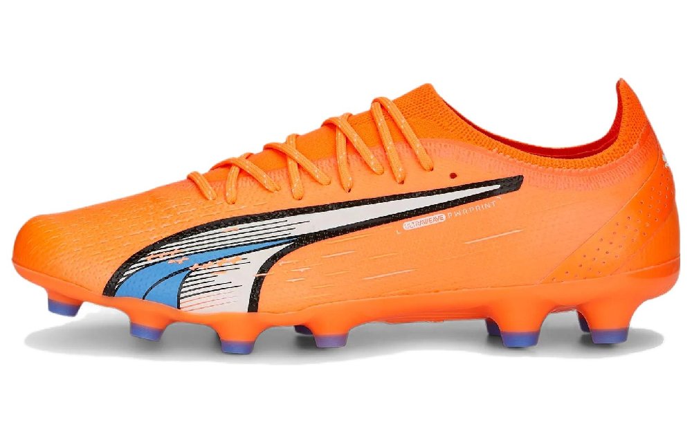 PUMA Ultra Ultimate Футбольные бутсы Низкие Оранжево-белые Мужские