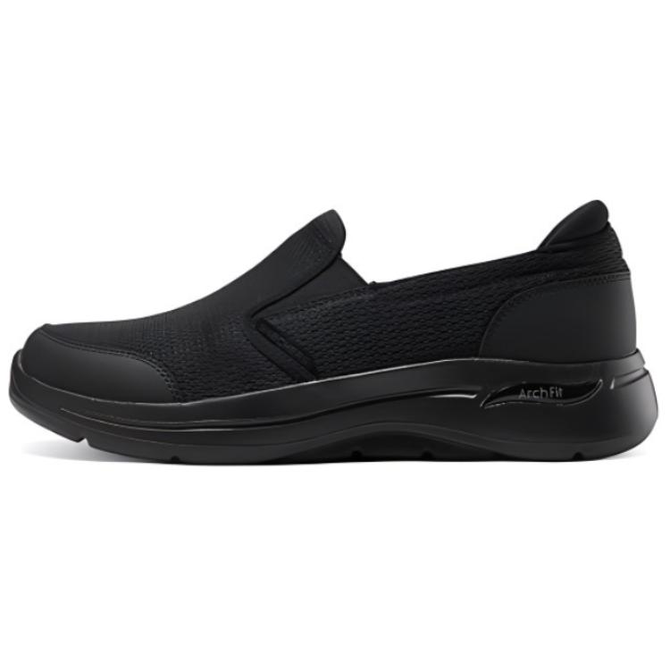 Skechers Go Walk Arch Fit Outlets Low Top Casual Shoes Men's Black