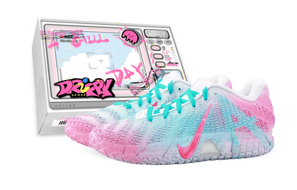 Nike Ja Morant 3 Drippy Summer Flower Cushioning Low top Basketball Shoes Unisex Pink Green