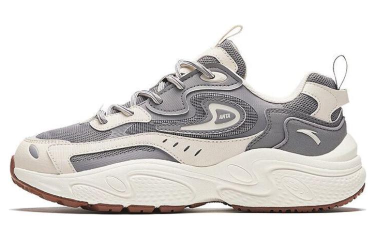 Anta Cushioning Anti-Slip Wear-Resistant Breathability Low-Top Casual Shoes Men's Gray