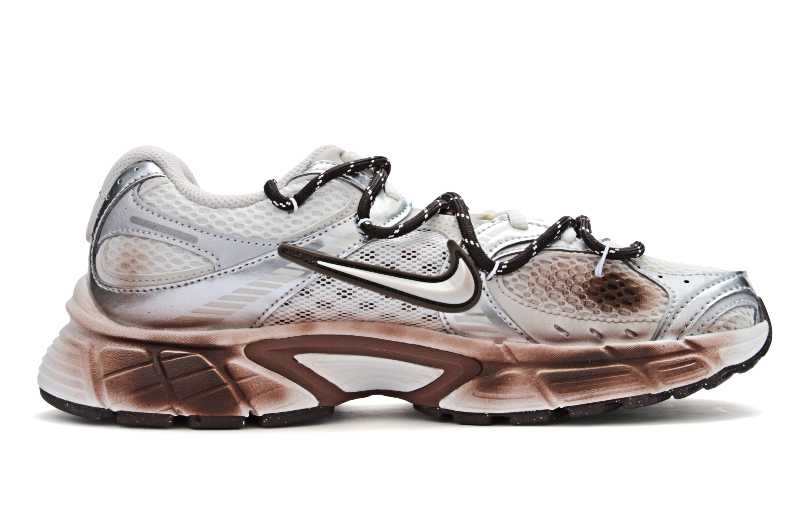 Nike V5 RNR Shock Absorbing, Non Slip, Wear Resistant, Breathable And Lightweight Low top Running Shoes Women's Mocha