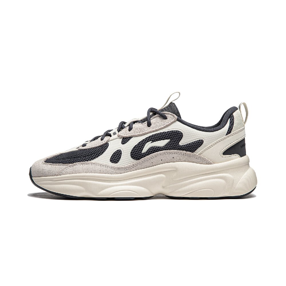 LiNing Milk Coconut 2.0 Anti-Slip Wear-Resistant Low-Top Casual Shoes Men's White Black