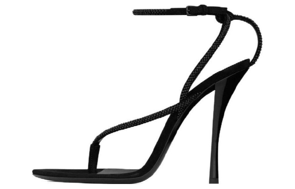 SAINT LAURENT One-Strap Sandals 11cm Women's Black