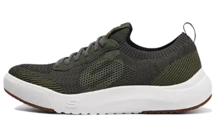 Skechers Anti-Slip Wear-Resistant Low-Top Skateboard Shoes Men's Green
