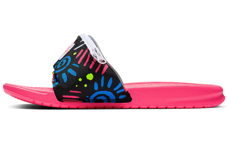 Nike Benassi Jdi Print Slide Fanny Pack Neon