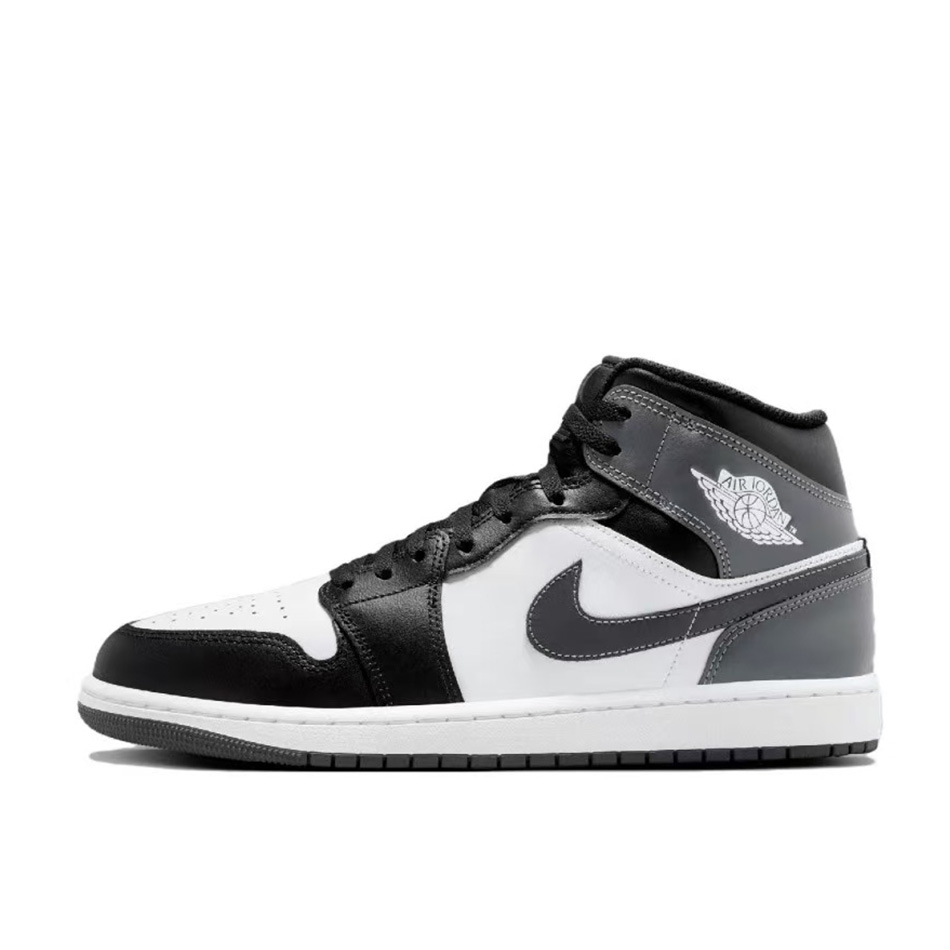 Jordan Air Jordan 1 Slip-Resistant Coverage Low-Top Vintage Basketball Shoes Unisex Black Gray